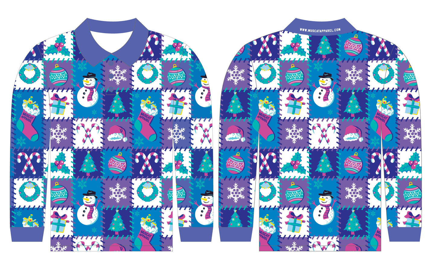Purple Patchwork | Long Sleeve Shirt