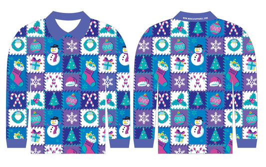 Purple Patchwork | Long Sleeve Shirt