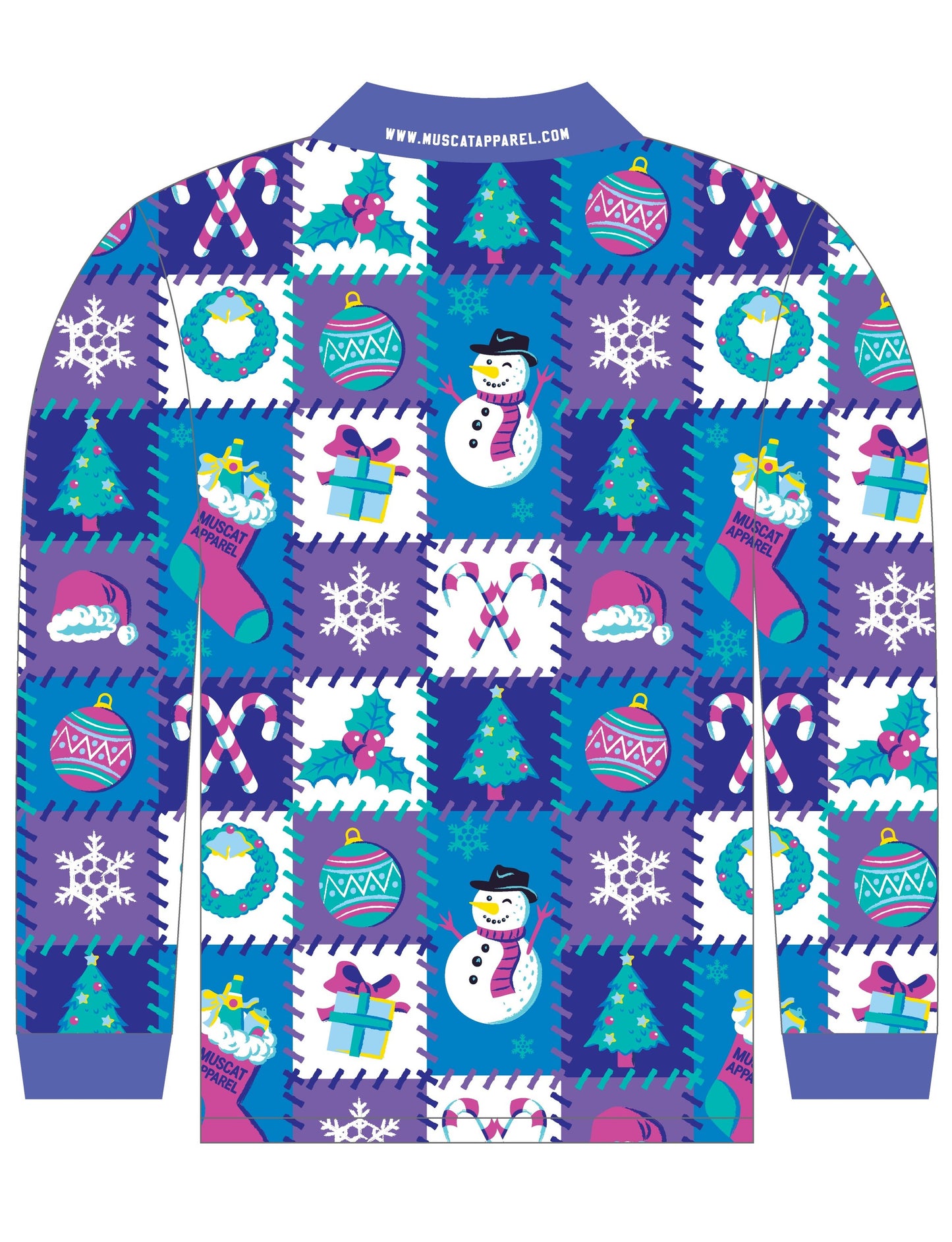 Purple Patchwork | Long Sleeve Shirt
