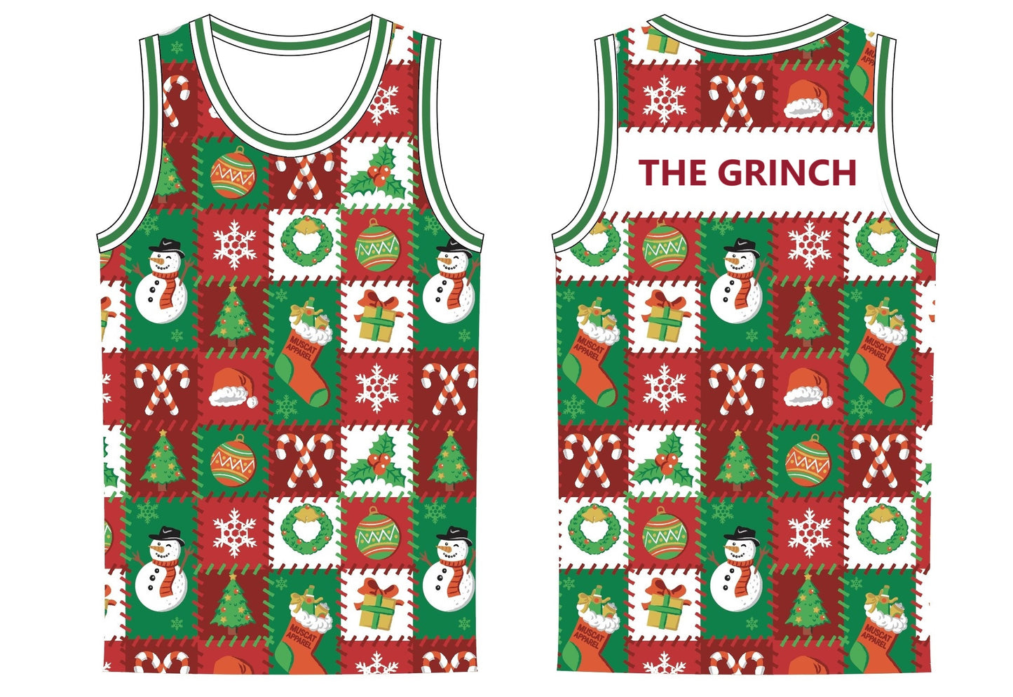 The 'THE GRINCH' Patchwork Jersey